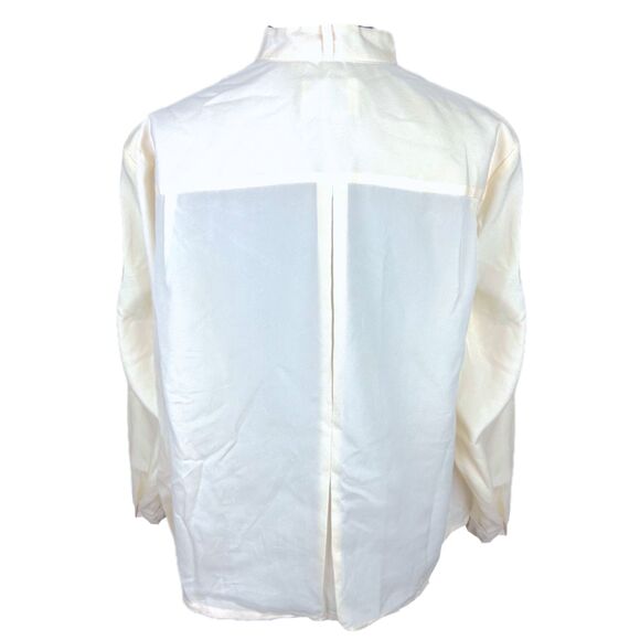 1970's Pendleton Cream Button Up Blouse - Picture 4 of 5